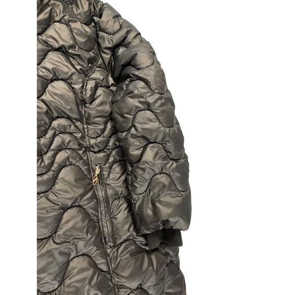 Gallery NY Womans black quiliter puffer faux fur hood winte coat size 3XL SKU 93 - Picture 3 of 14